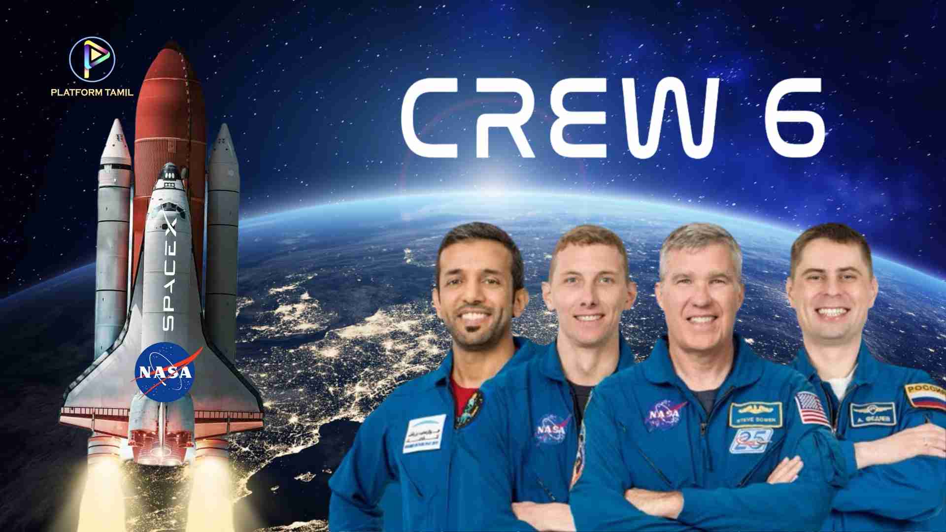 NASA - Spacex Crew-6 - Platform Tamil