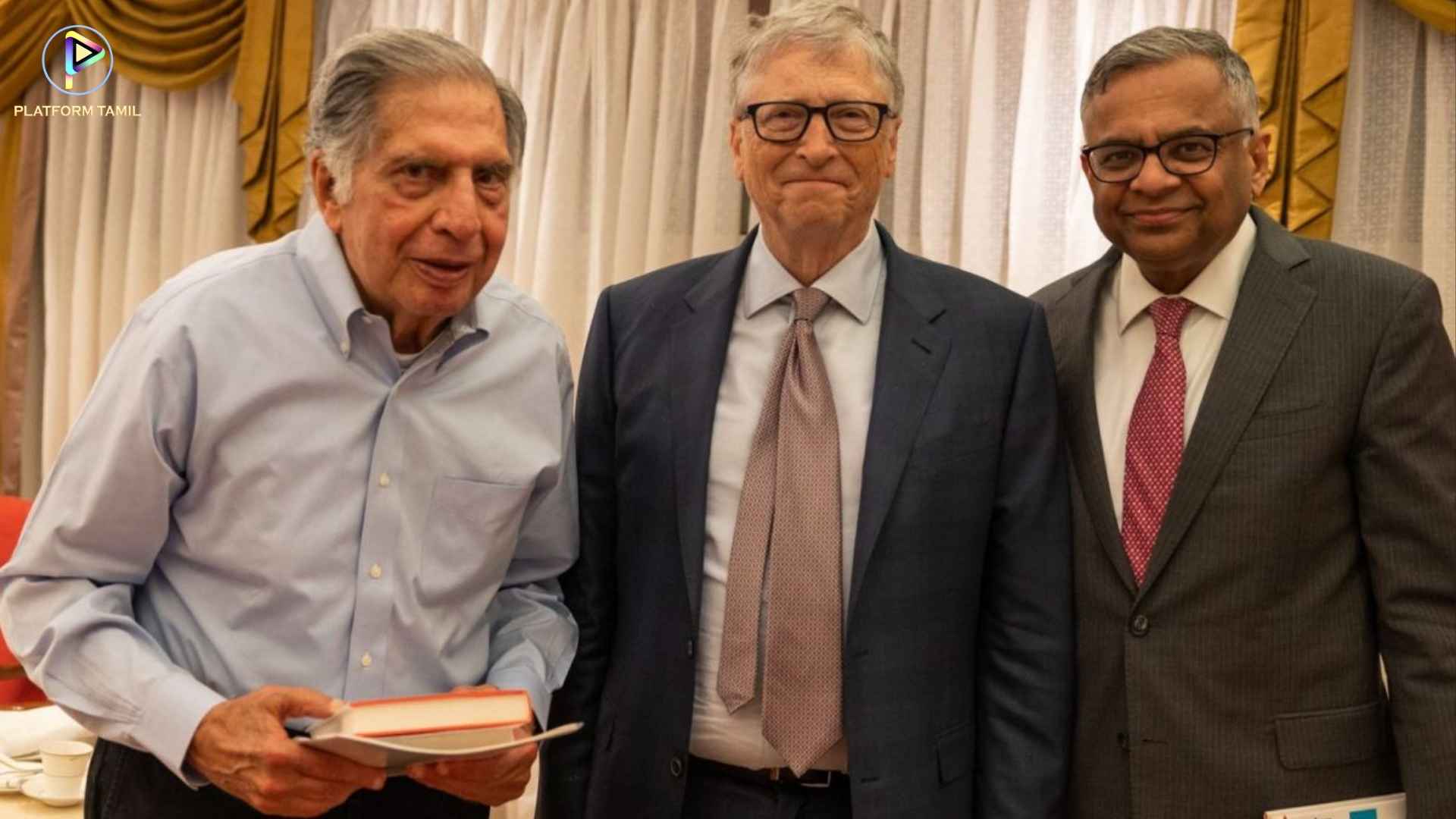 Bill Gates Meets Ratan Tata - Platform Tamil