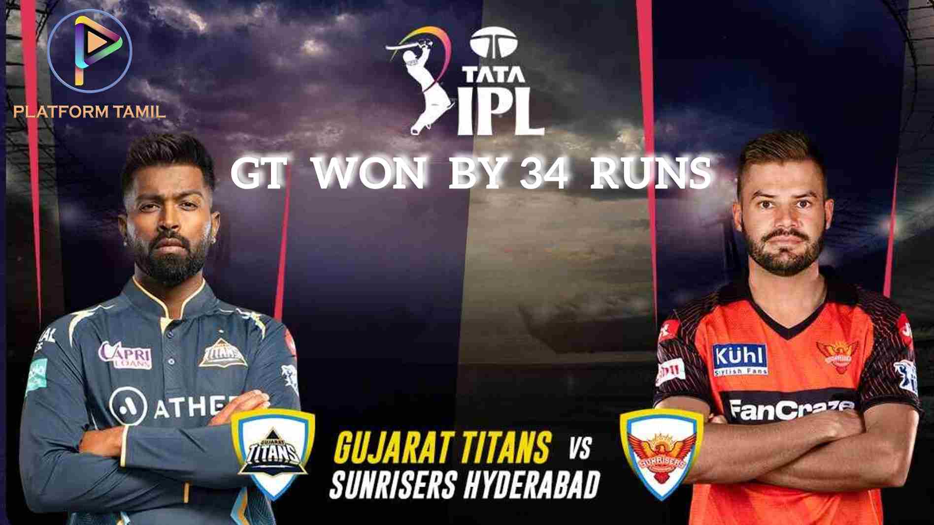 IPL 2023 GT vs SRH - Platform Tamil