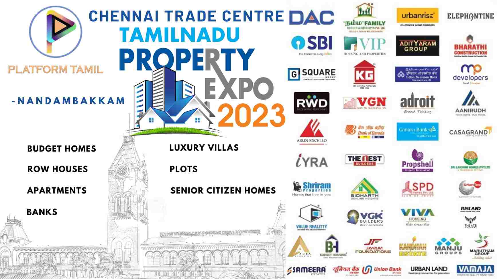 Tamil Nadu Property Expo 2023 - Platform Tamil