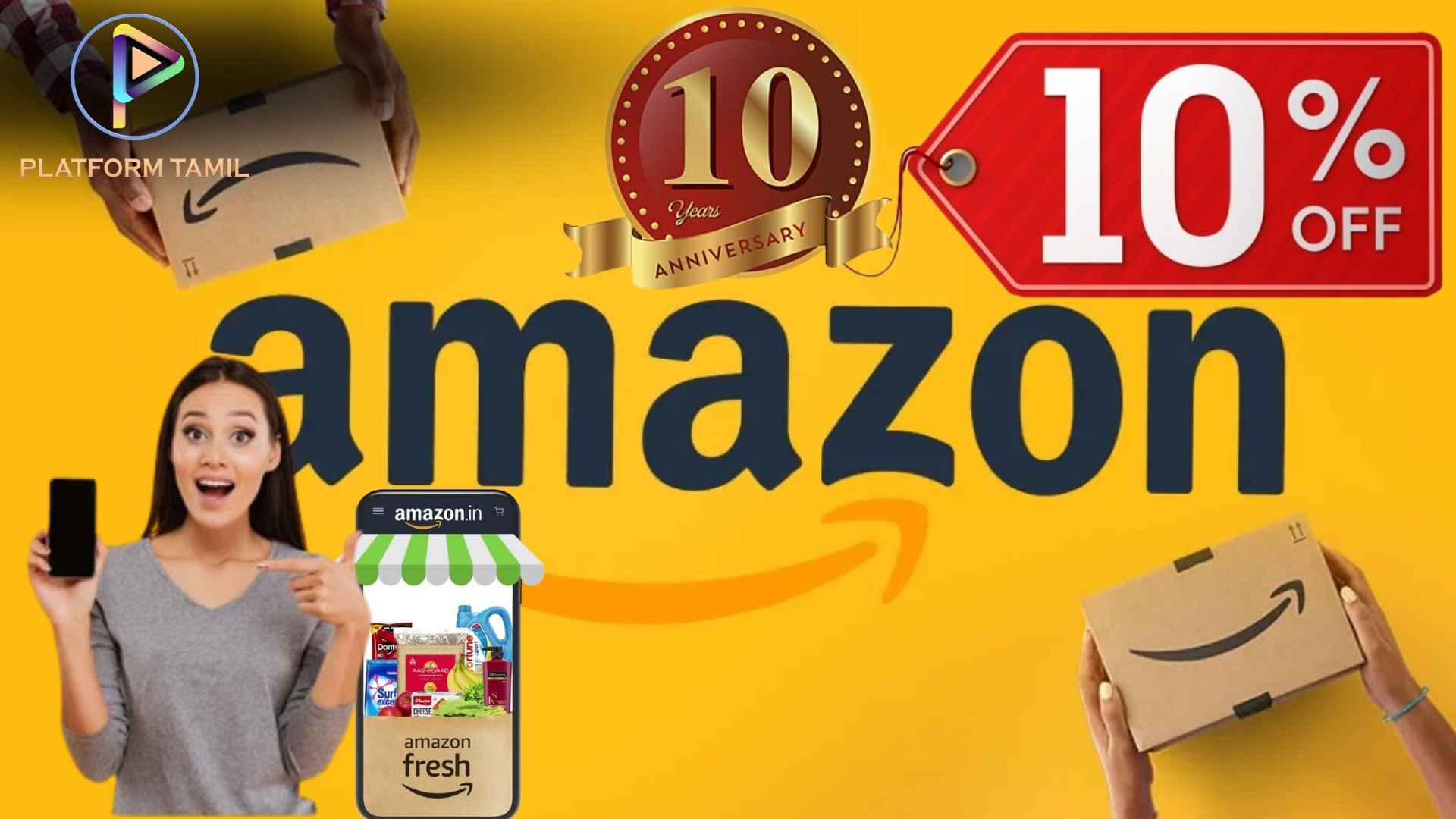 Amazon India 10th Anniversary - Platform Tamil