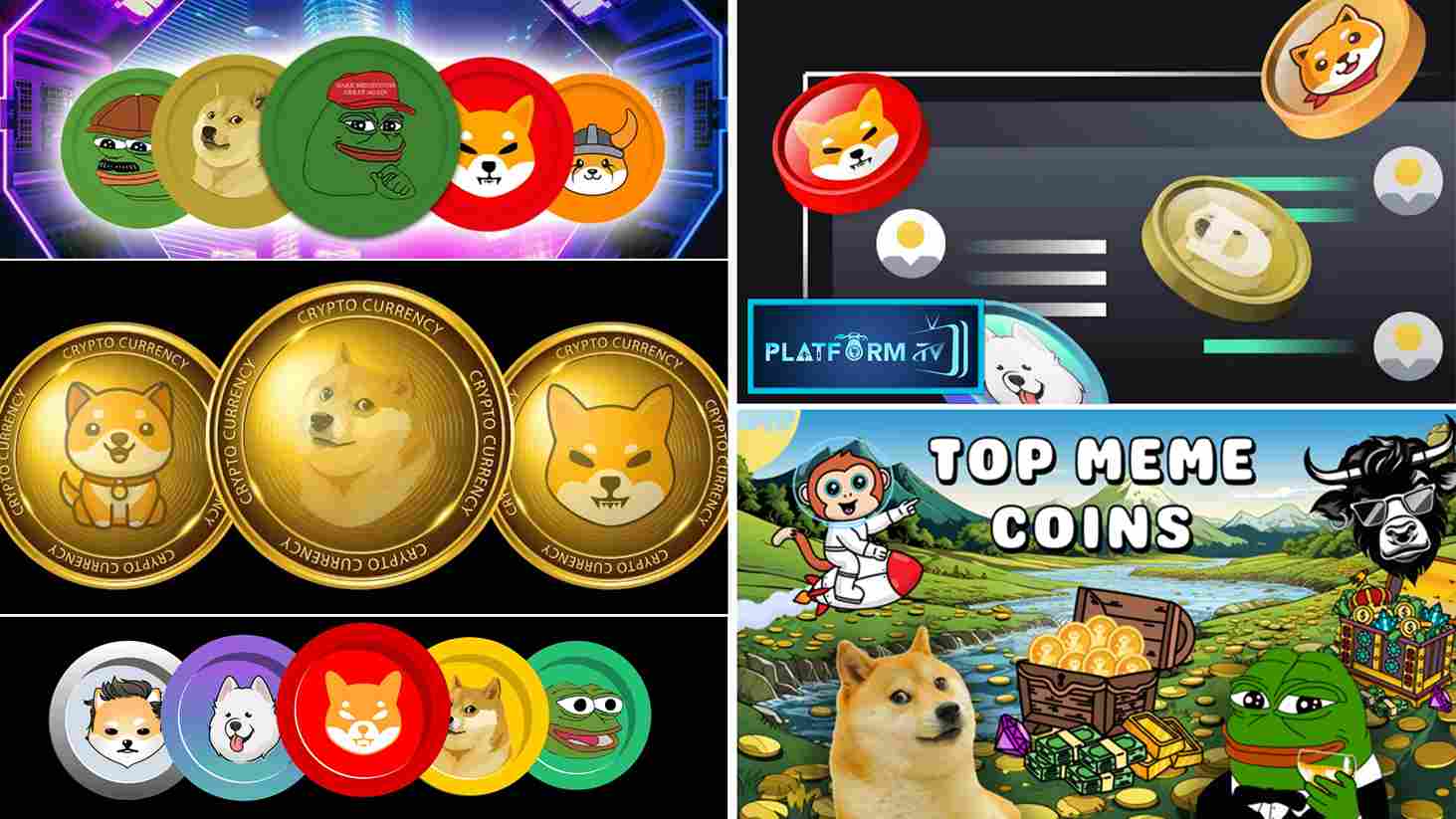 5 Crypto Meme Coins - Platform Tamil