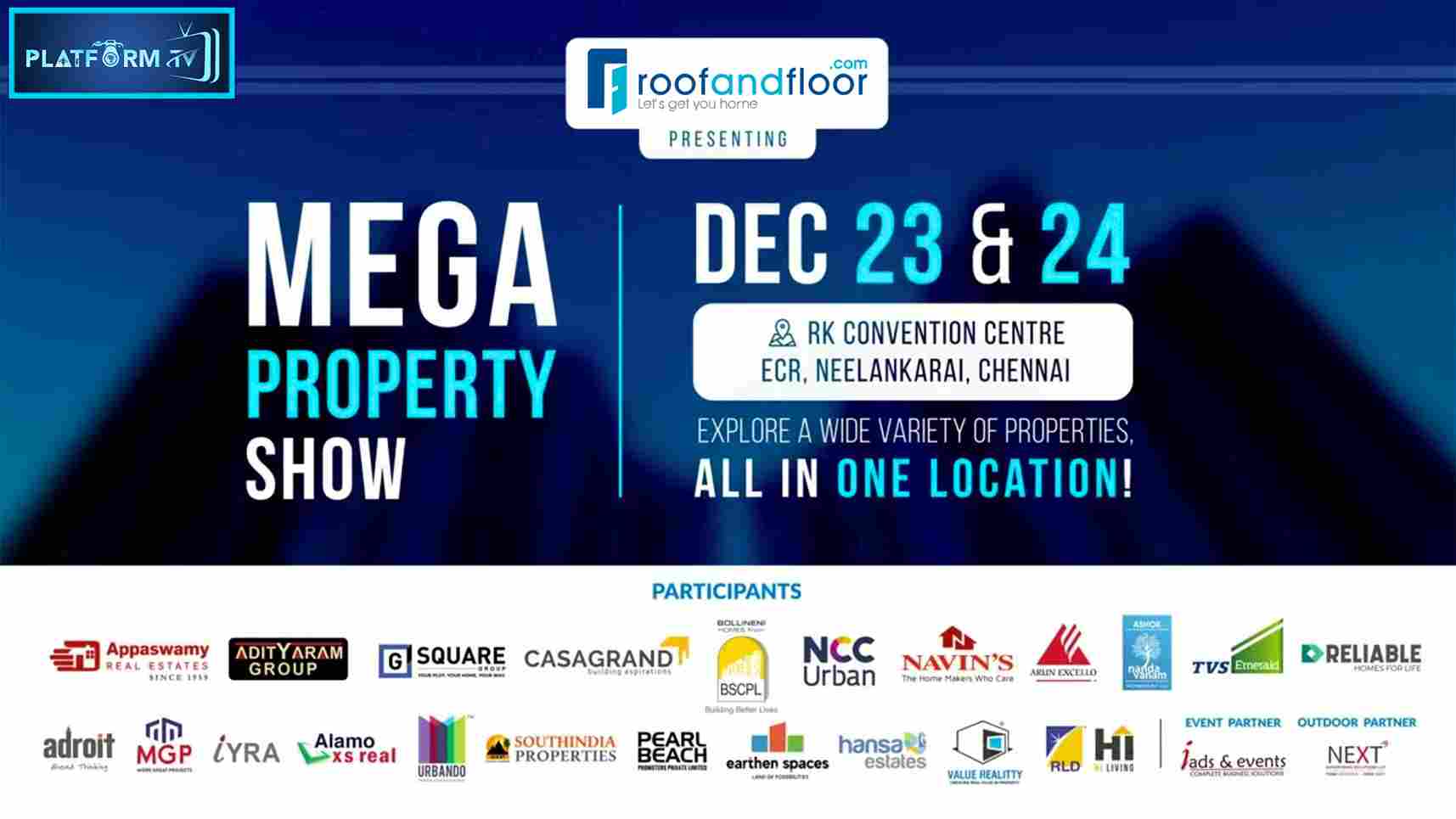 RoofandFloor mega property expo - Platform Tamil
