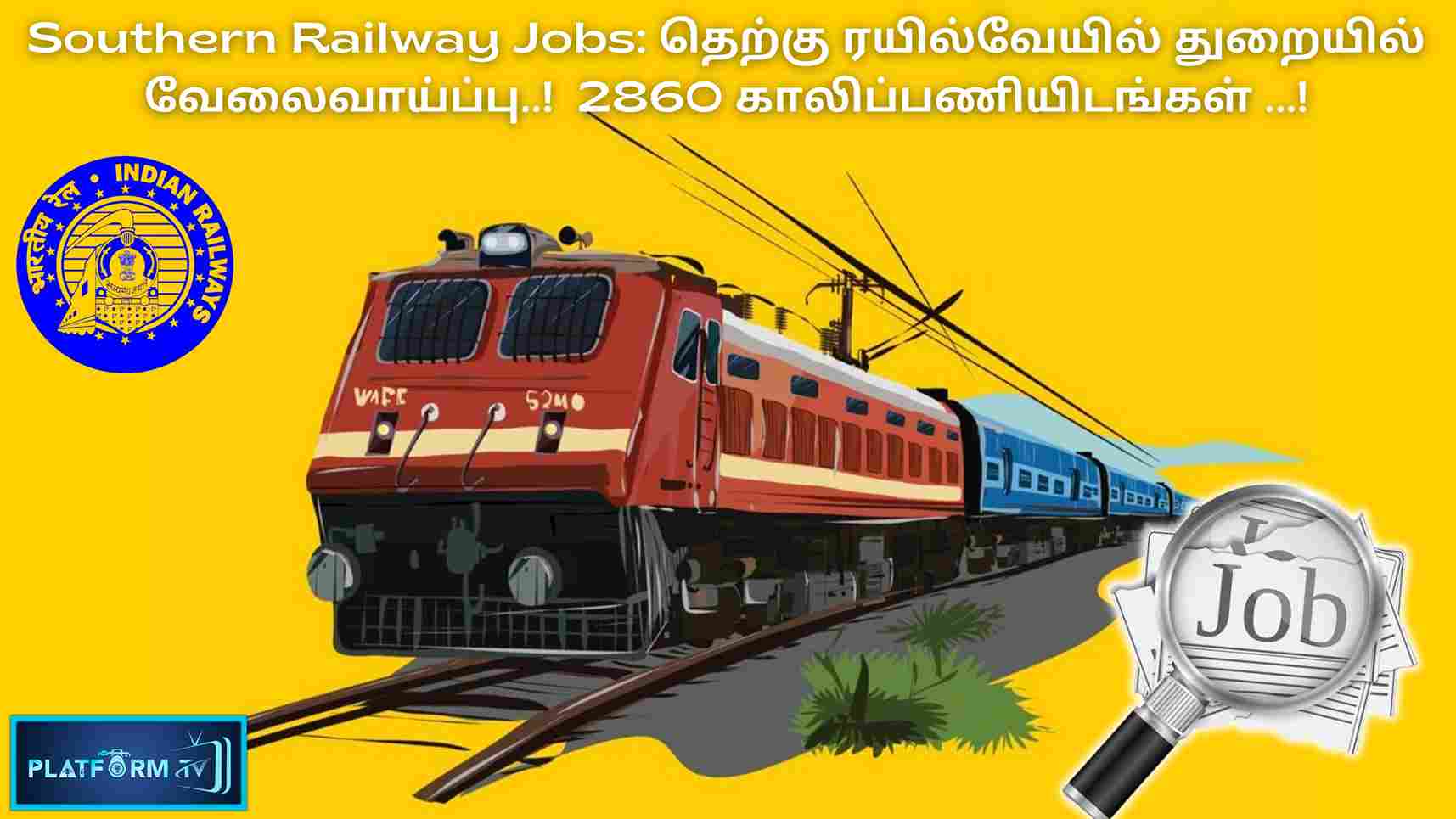 RRC SR Recruitment 2024 - Platform Tamil