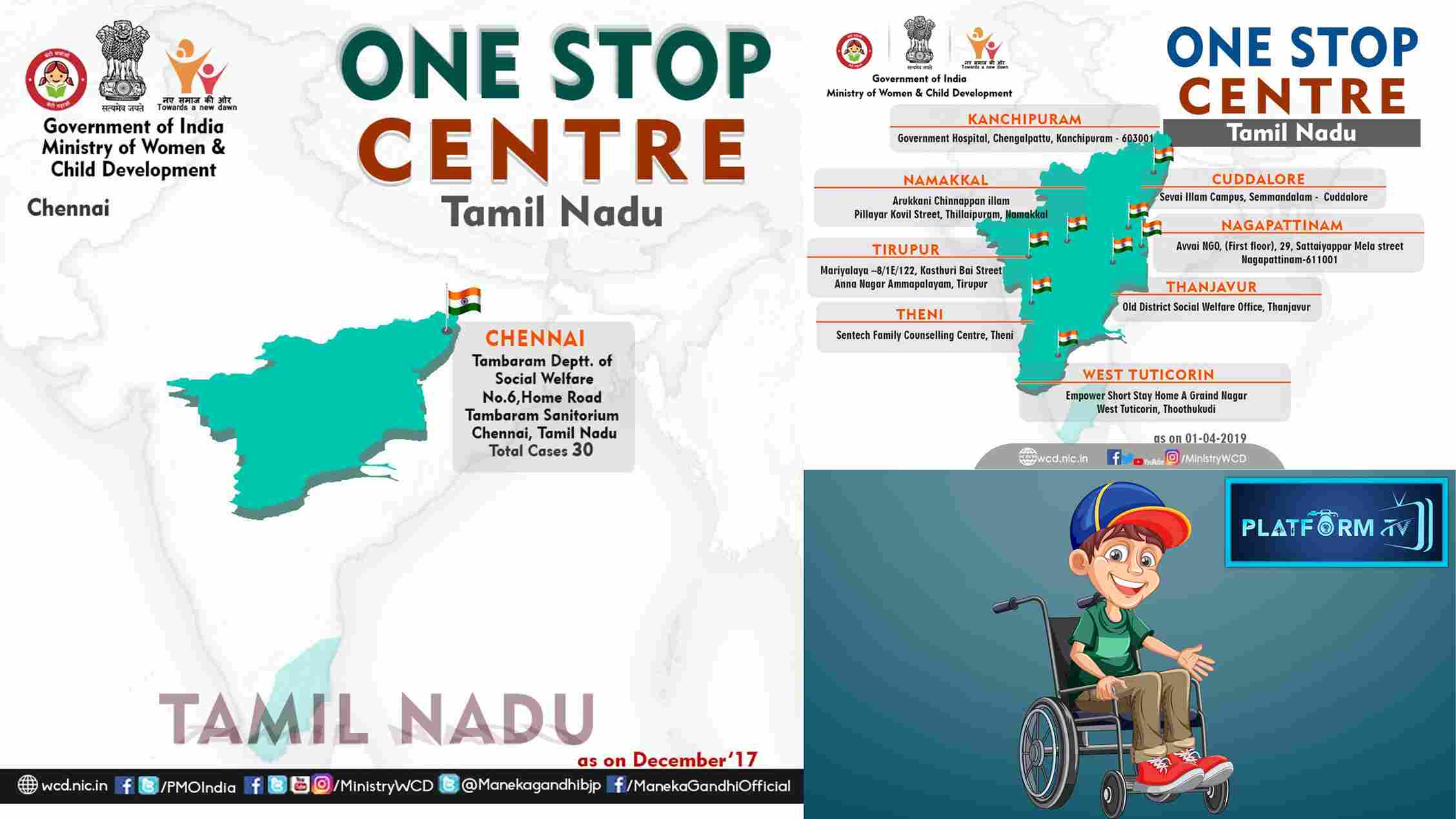 One-Stop Centers for Disabled Persons in TN - Platform Tamil
