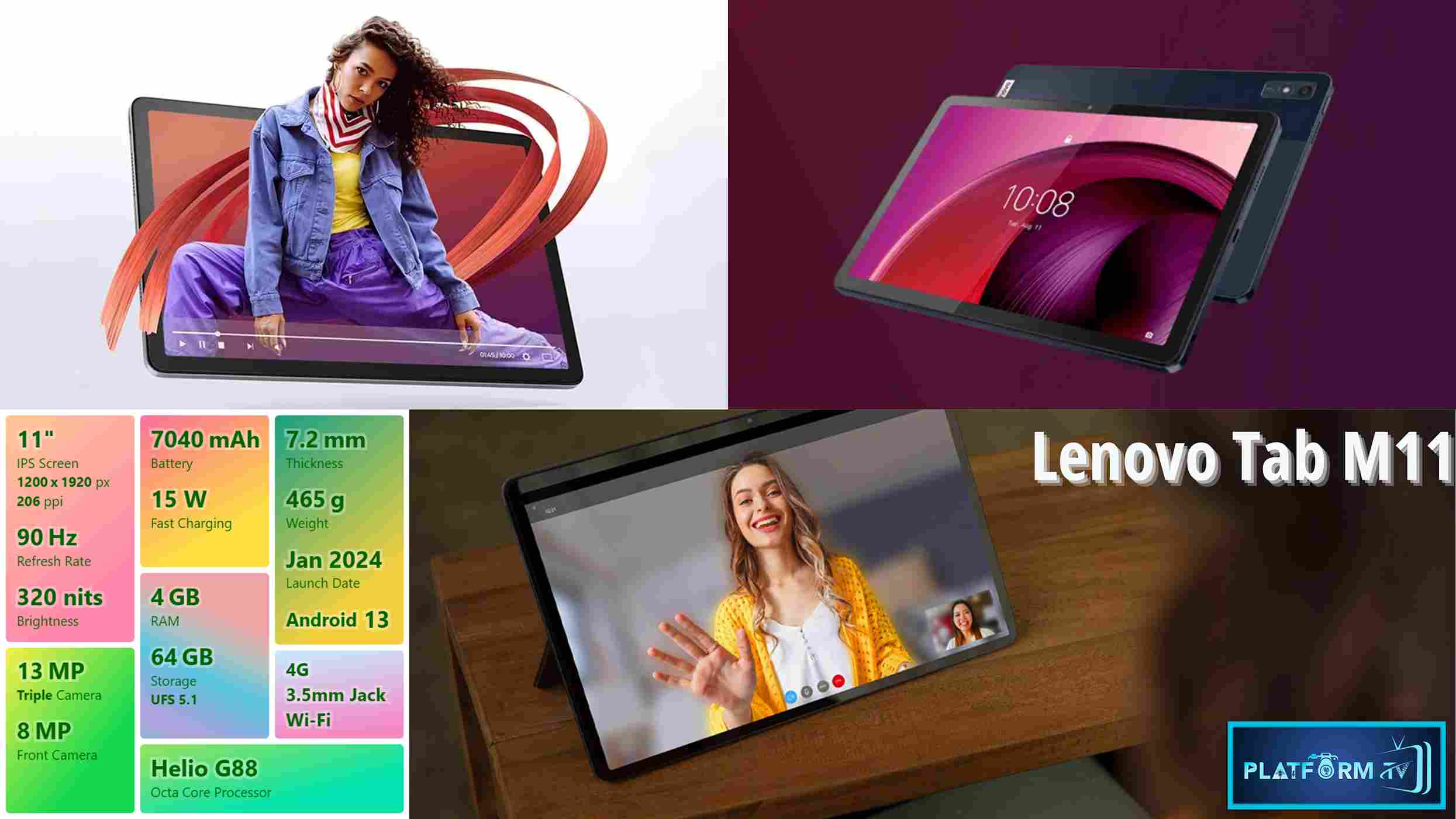 Lenovo Tab M11 Tablet Model Launched in India - Platform Tamil