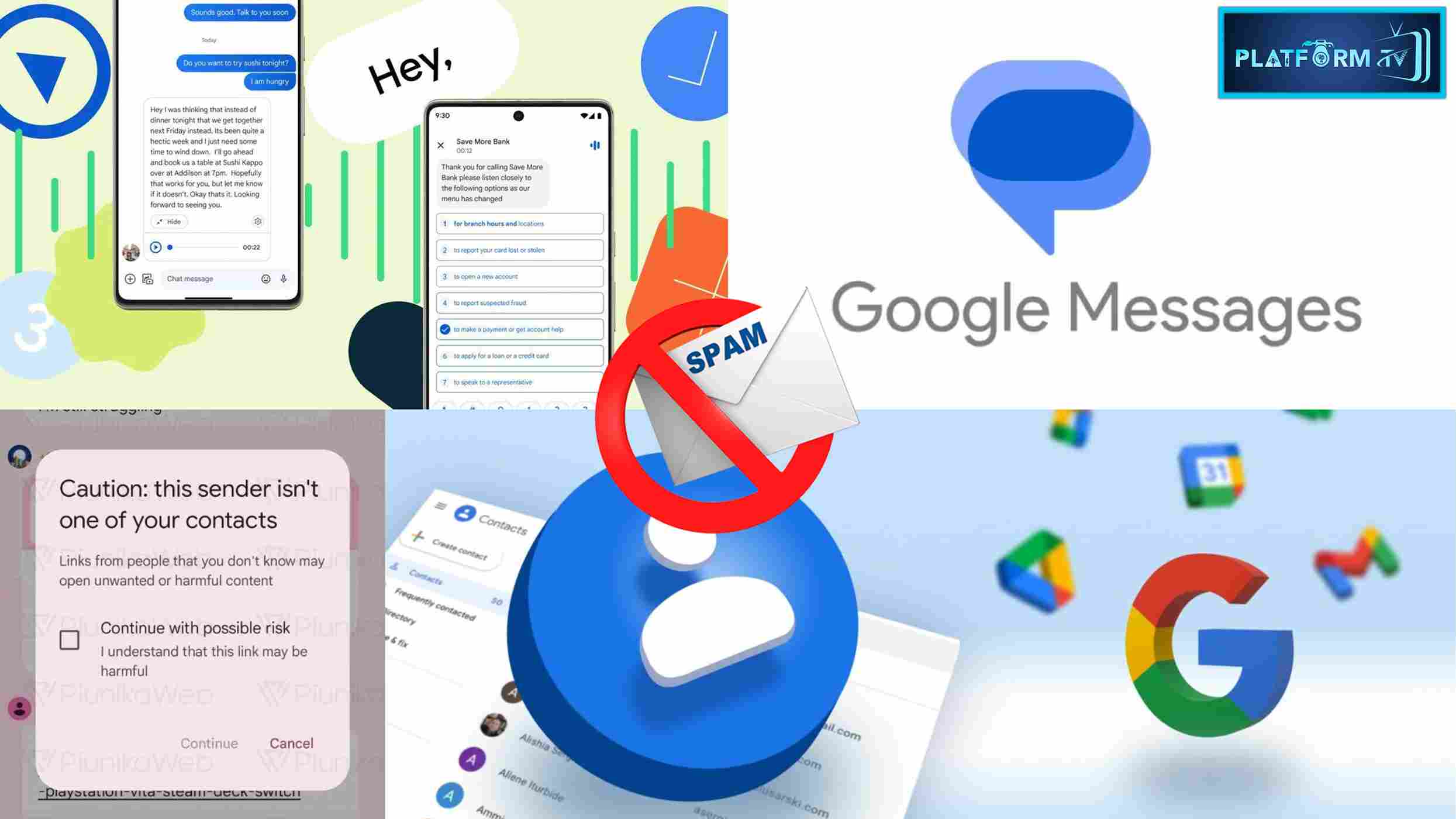 Google Messages Spam Protection - Platform Tamil